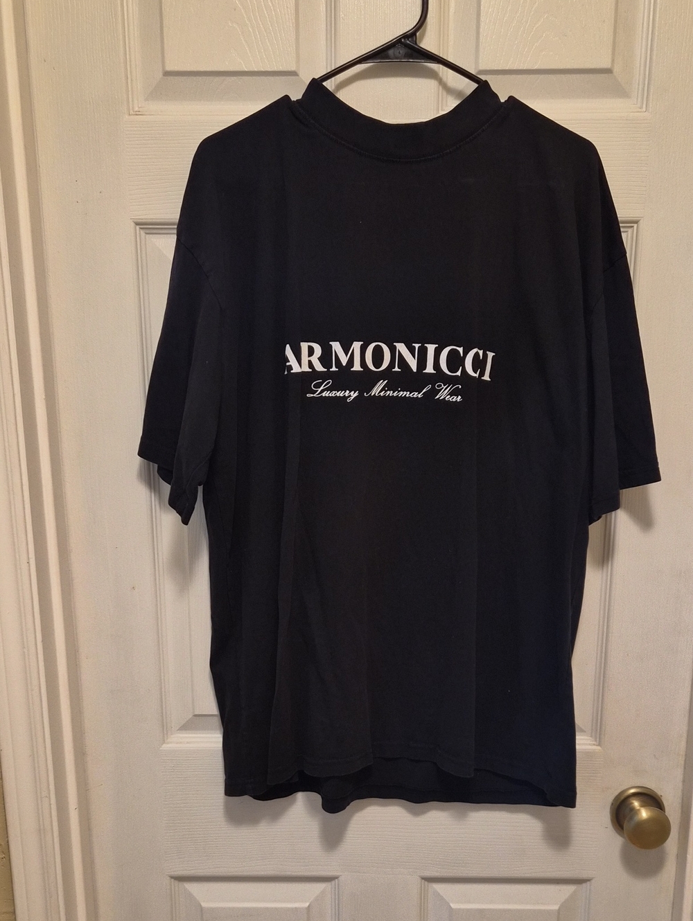Men's Black Short Sleeve Logo Tee